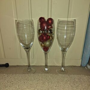 1 HUGE JUMBO‎ GIANT LARGE Champagne Novelty Decoration Glasses 20"
